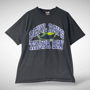 Vintage Tampa Bay Devil Rays 1998 MLB Baseball T Shirt Hanes Heavyweight XL
